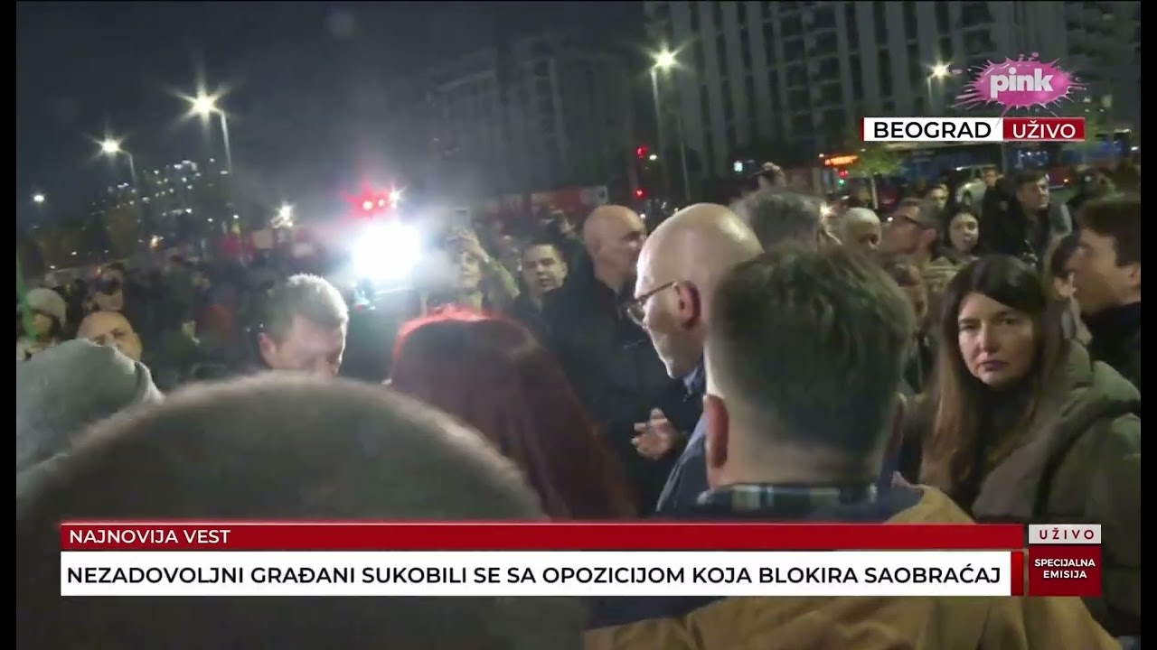 NAPADI NA EKIPU TV PINK: Protest u Beogradu na vodi