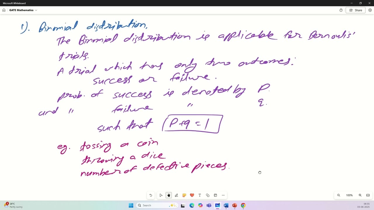 015: GATE MAT Probability distribution part-1 | Balkishor academy