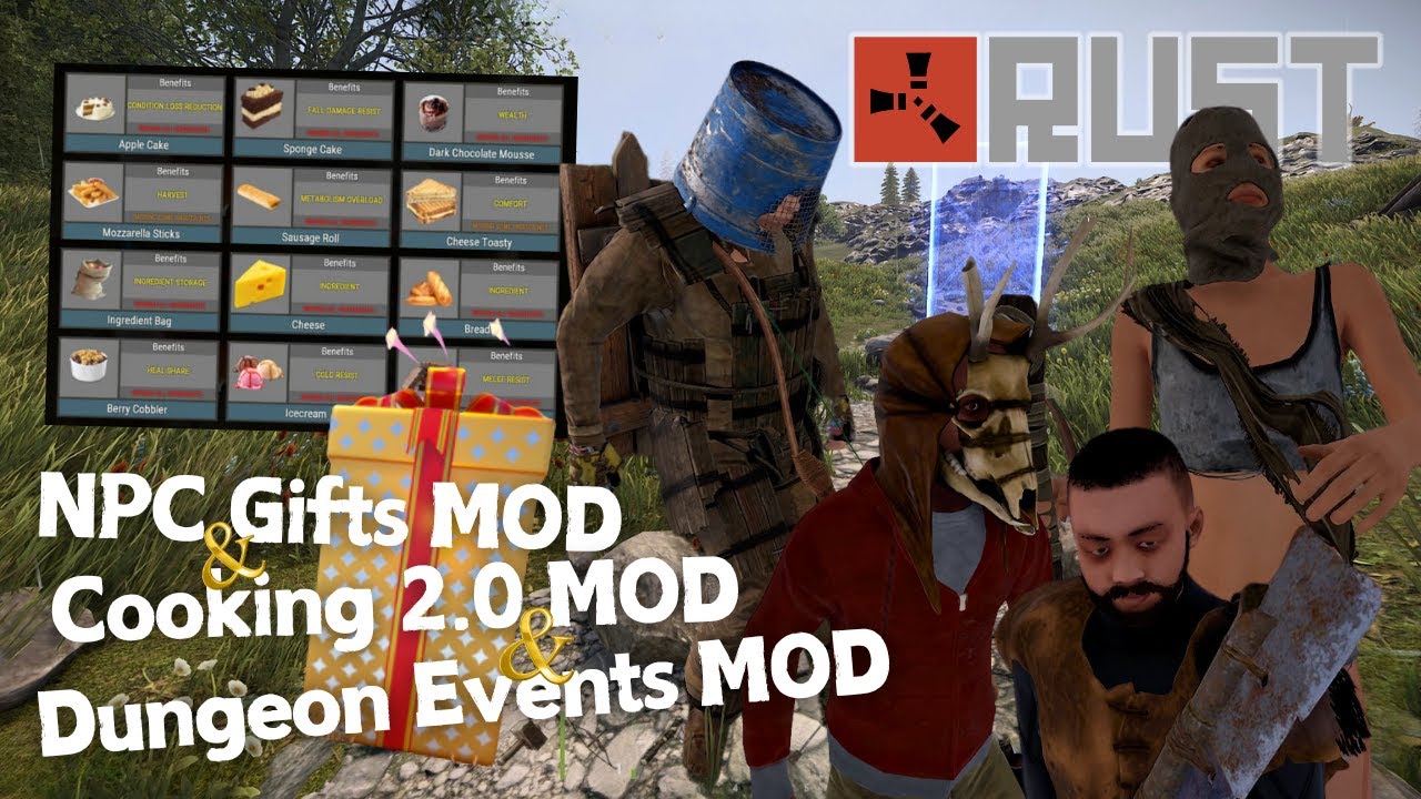 【RUST】ダンジョン！クッキング！NPCギフト！【MOD導入フレンド鯖】