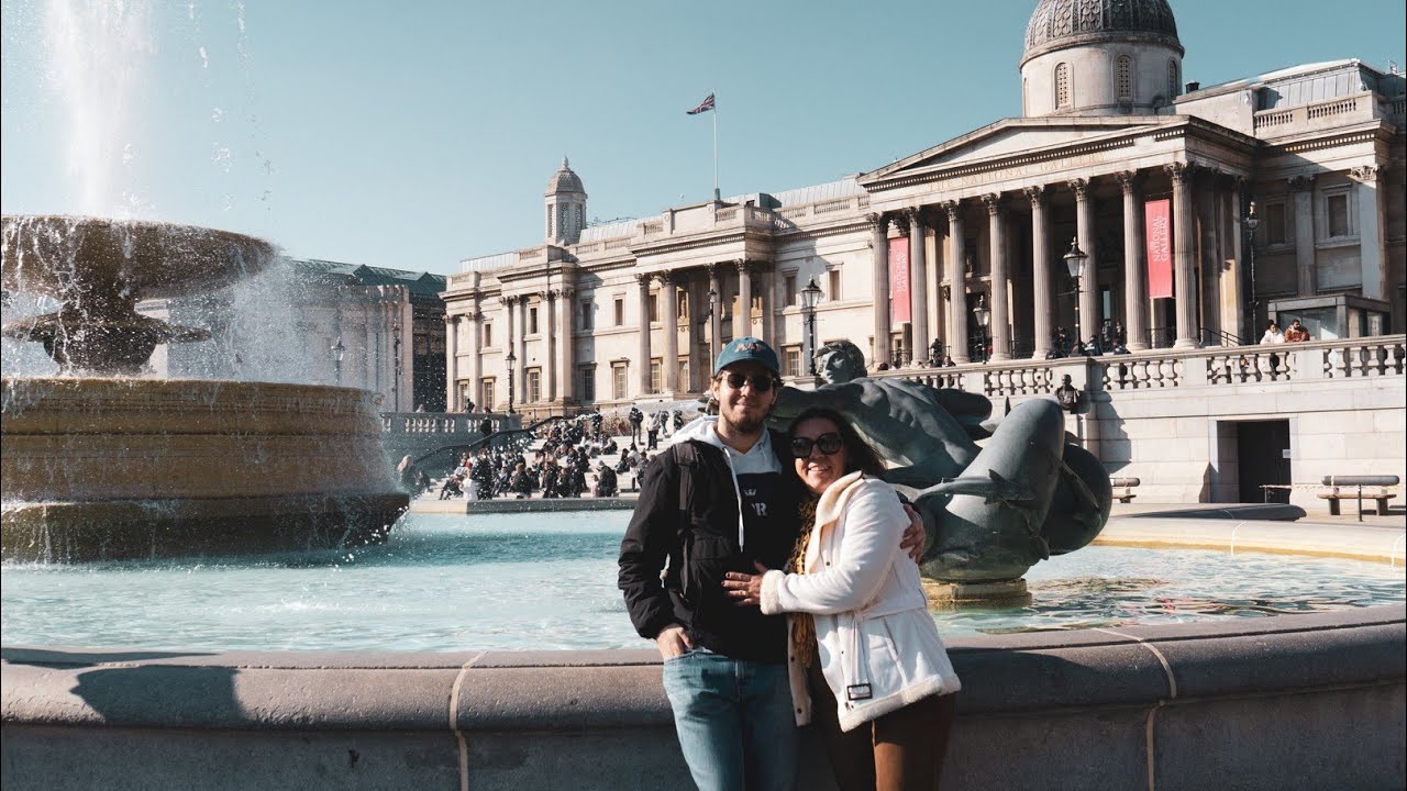 Minha m&atilde;e veio me visitar na Inglaterra