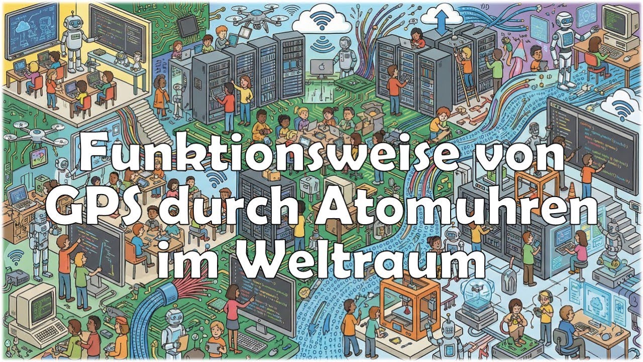 Funktionsweise von GPS durch Atomuhren im Weltraum