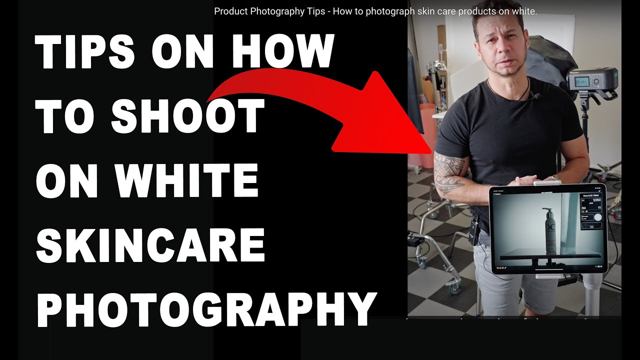 Product Photography Tips - How to photograph skin care products on white.