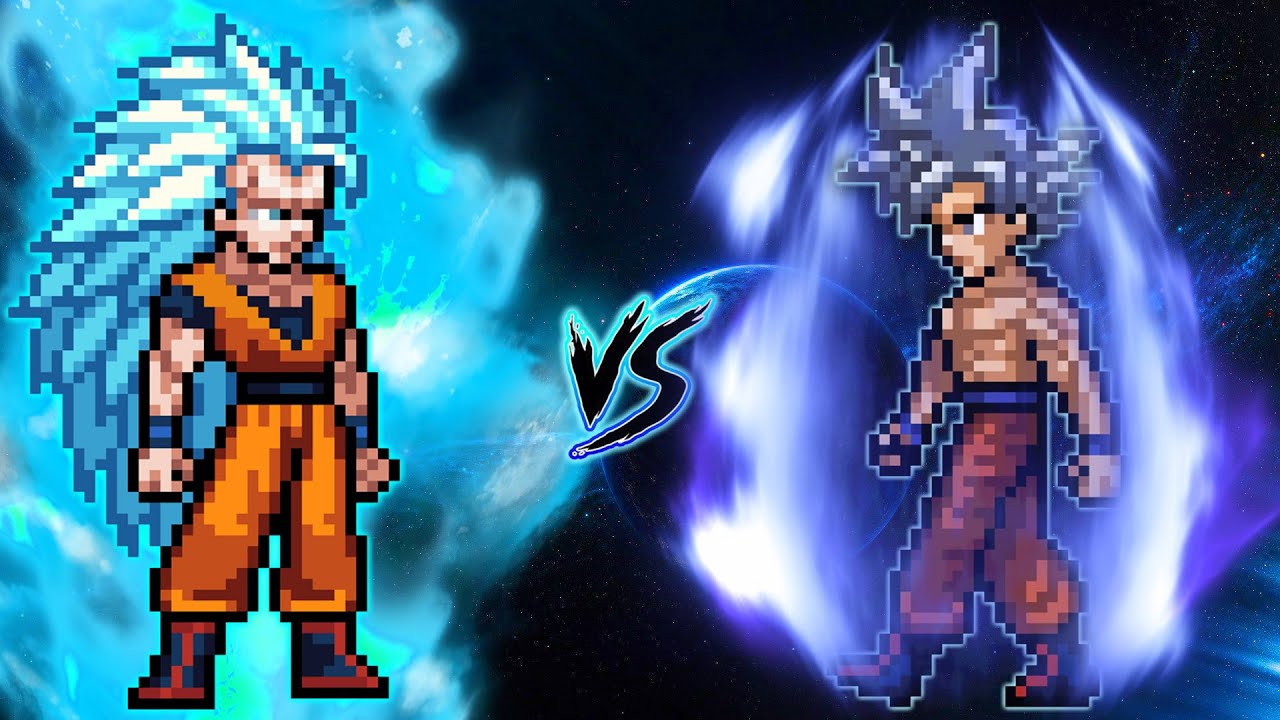 GOKU SSJ3 BLUE VS GOKU MUI V3