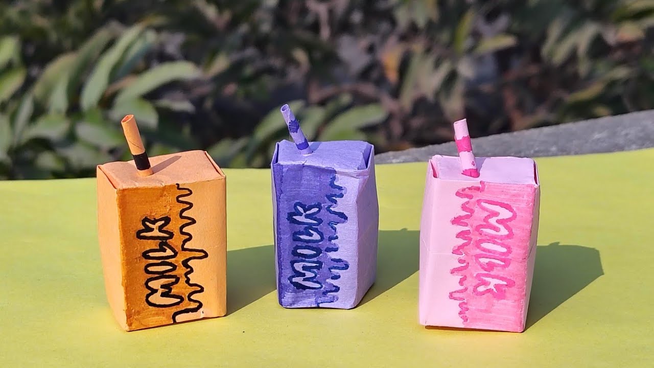 Milk Pack Origami DIY | Paper Folding Crafts