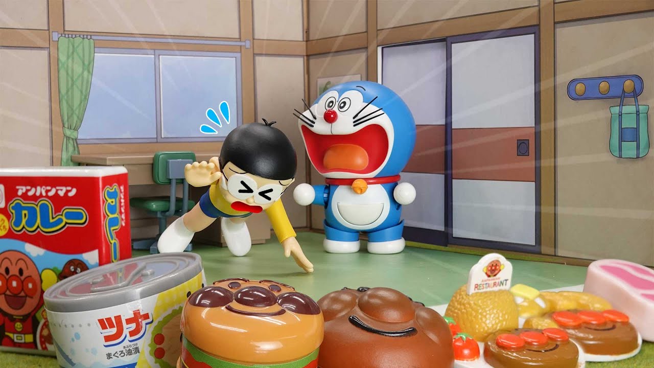 のび太くん、ちゃんと たべてる？　おもちゃ アニメ【ドラえもん】【こども専用】