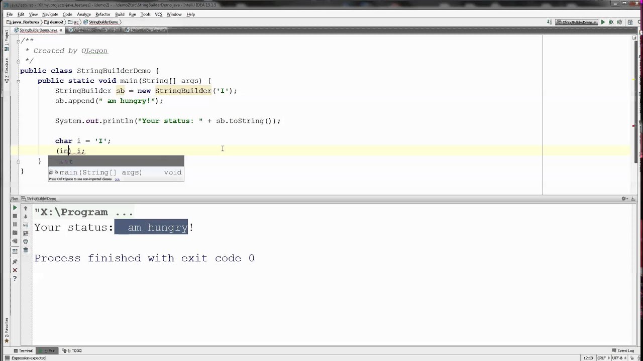 Java. Особенность 2. StringBuilder