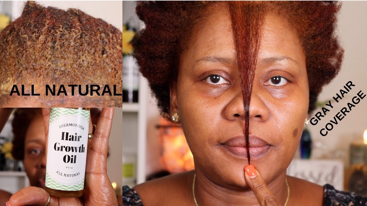NATURAL GRAY HAIR COVERAGE & HAIR GROWTH PRODUCTS | SheaMoringaTV
