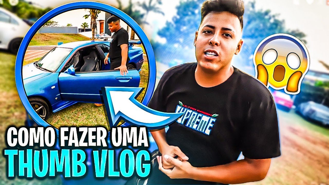 COMO FAZER UMA THUMBNAIL DE VLOG PELO CELULAR ANDROID ✓