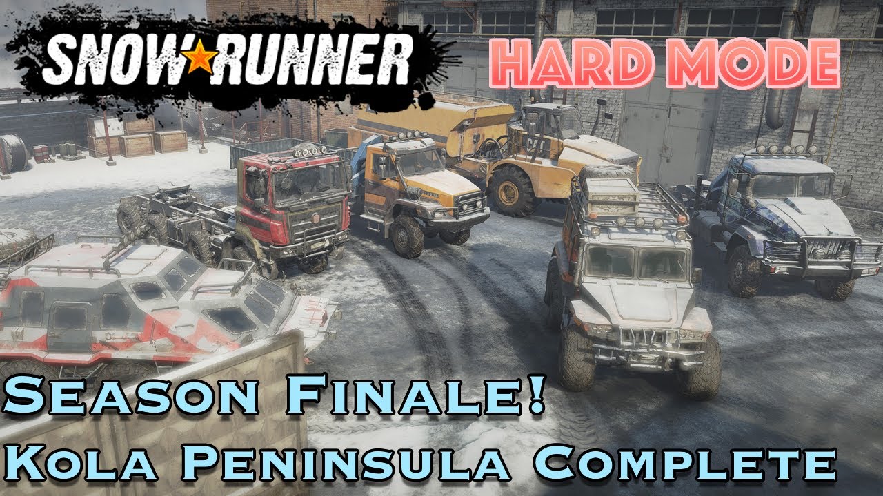 SnowRunner Hard Mode [S04E33] Season Finale! Kola Peninsula 100% FINISHED!