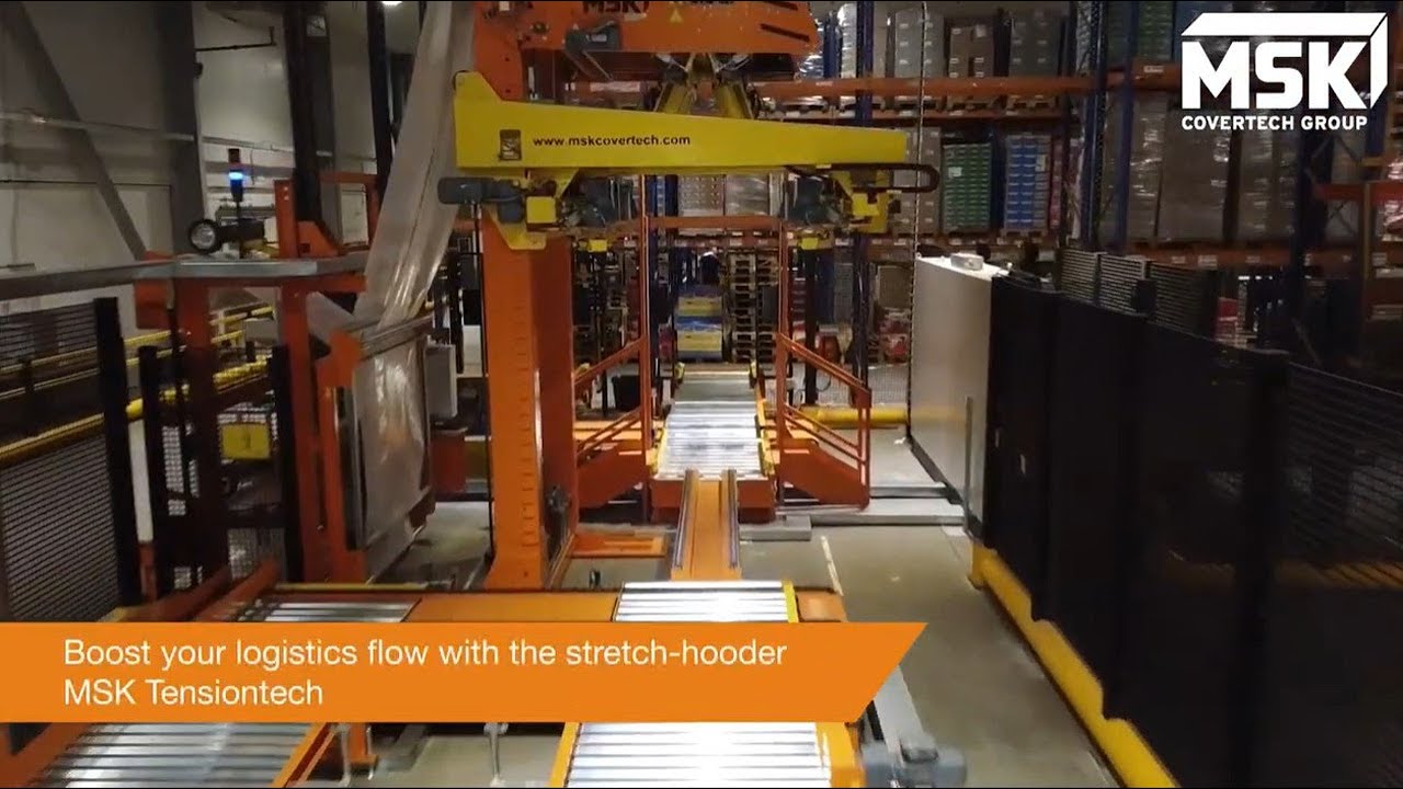 Stretch-hooding of picked to order pallet in warehouses