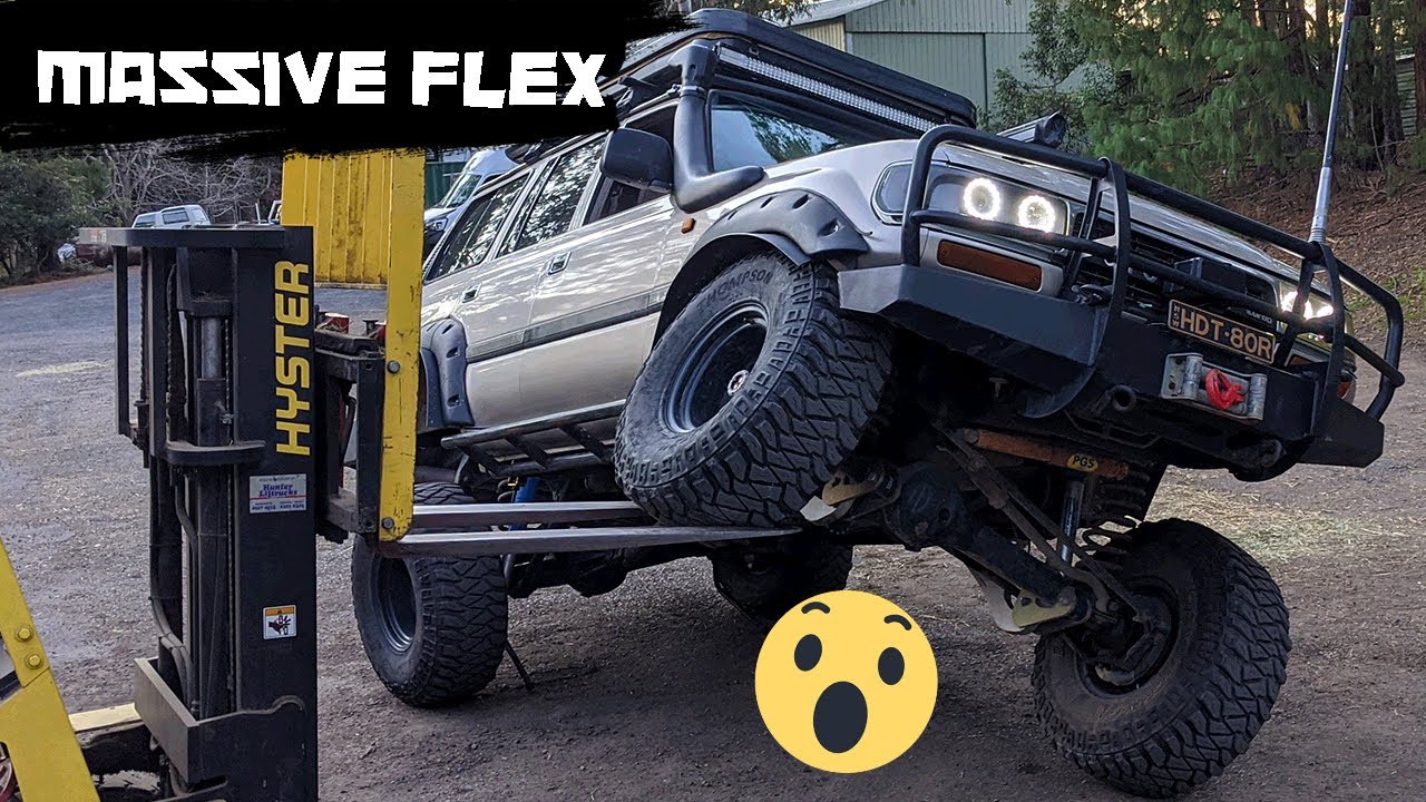 MASSIVE FLEX from the 80 Series LandCruiser with NEW SUSPENSION PARTS