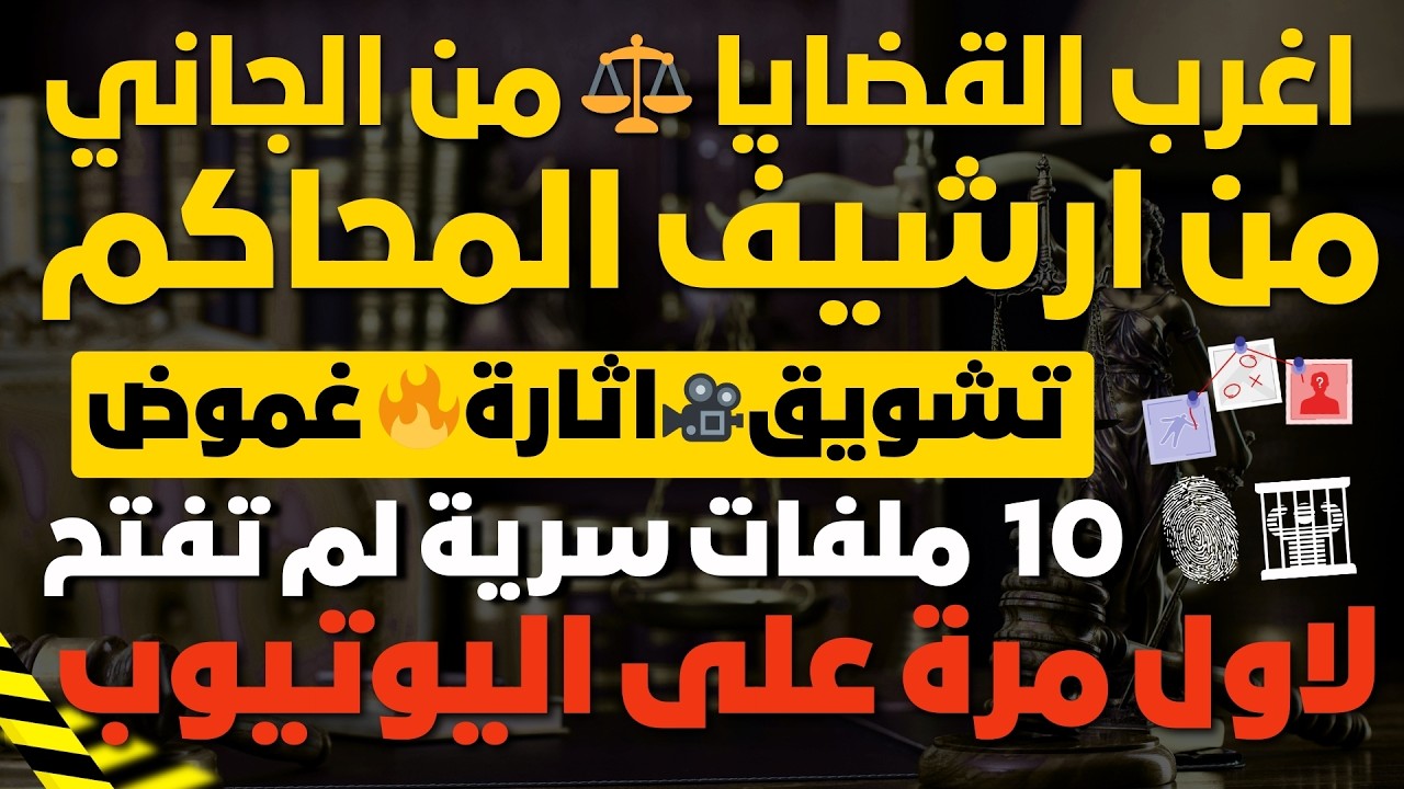 اغرب القضايا ⚖️ من الجاني ( 10 ملفات سرية لم تفتح  ) حلقات جديده مليانة بالغموض والاثاره والتشويق