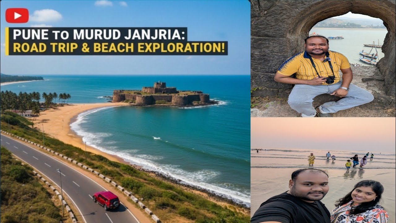 Pune To Murud Janjira By Road By Car | Murud Beach | Janjira Killa | Tahmini Ghat | Goa Vlog 2026