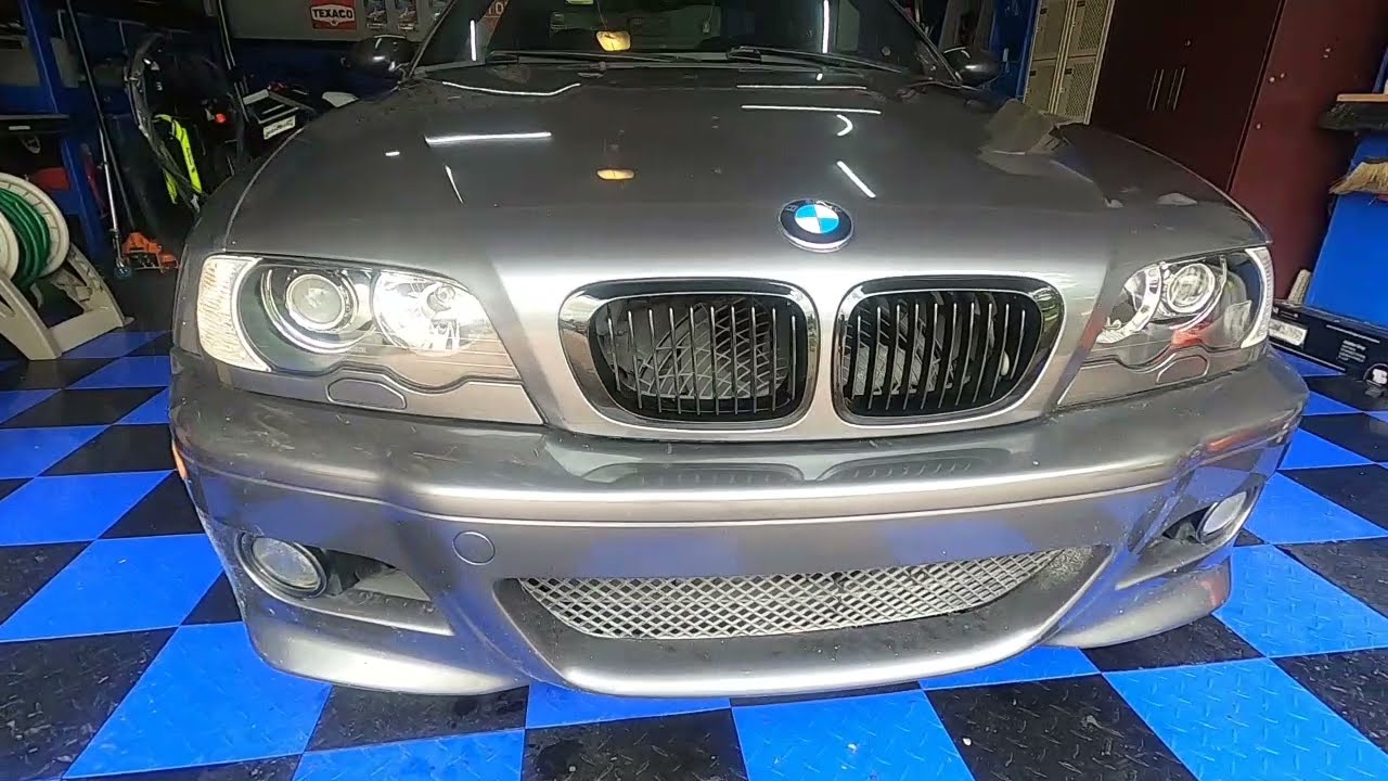 2001 bmw M3 E46 how to change blacked out kidney grille