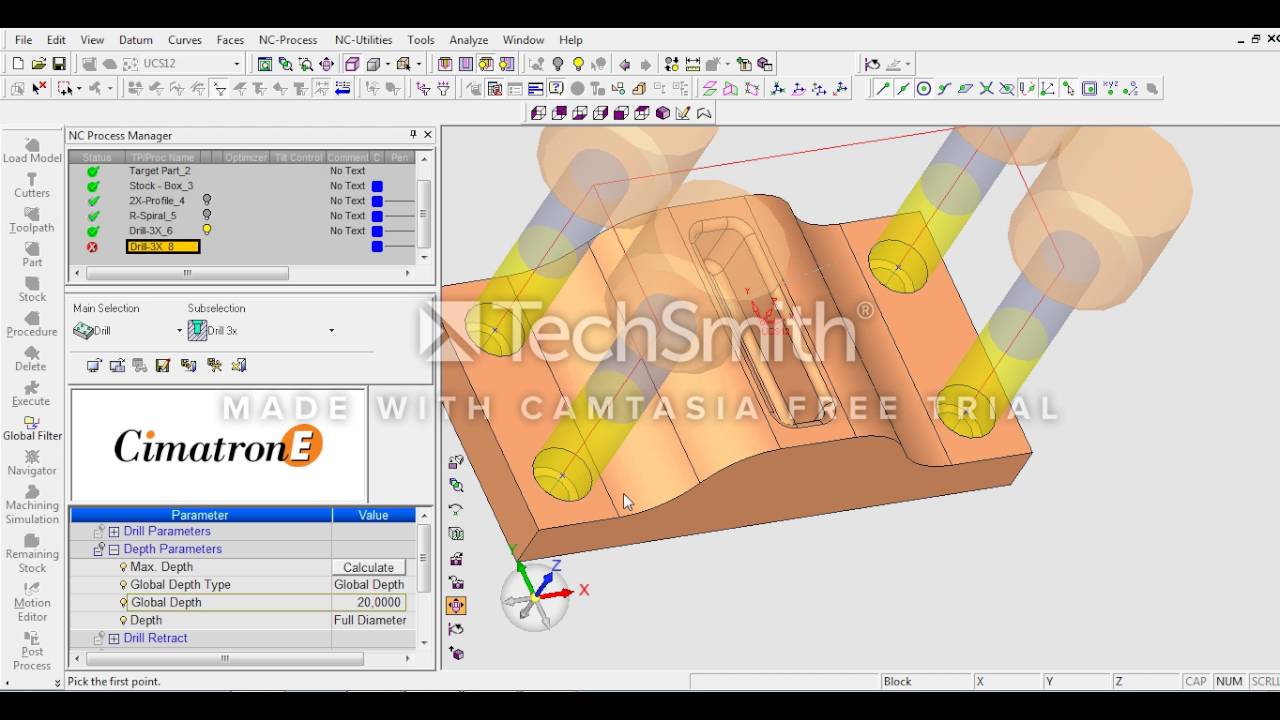 cimatron 3 eksen parca işleme 1