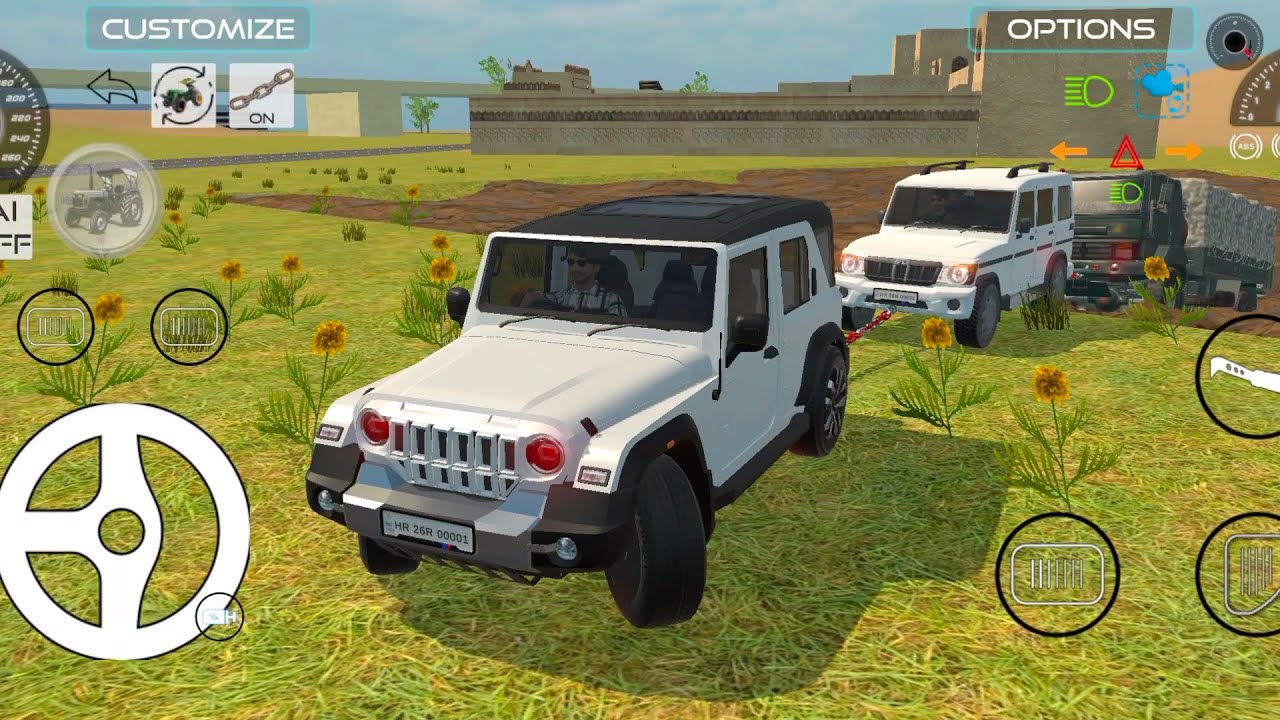 ARMY TRUCK STUCK IN MUD AND HELP BY THAR ROXX AND BOLERO !!⛽🚩🚧❌🚨💸💥👑🚨🚩❌💥🚨💥