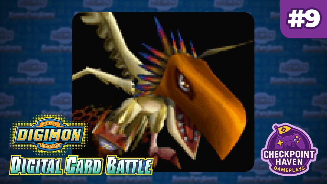 Digimon Digital Card Battle (PS1) | Parte #9 – Consiguiendo cartas nuevas en Flame City
