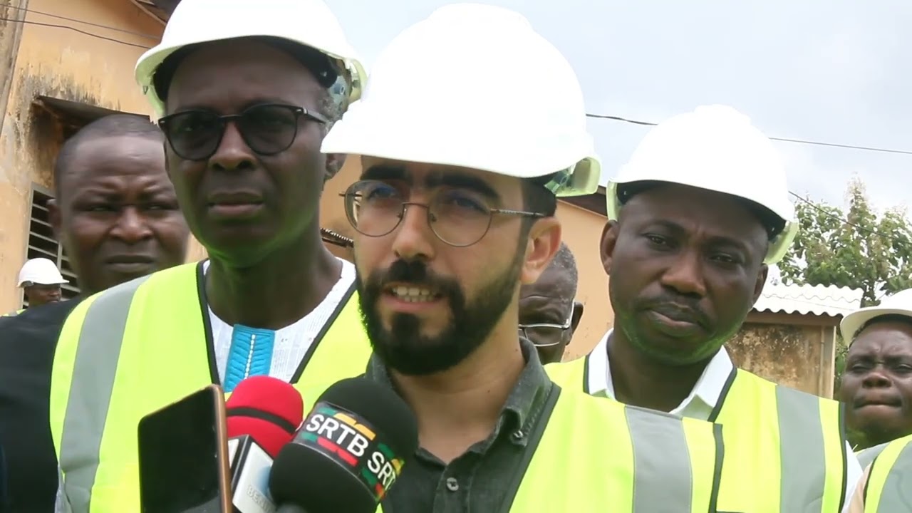 Visite de chantier de construction au Lycée Behanzin à Porto-Novo