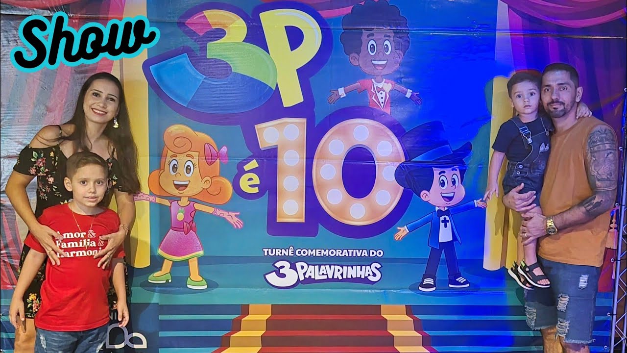Fomos na estreia do Show dos 3 PALAVRINHAS no RJ