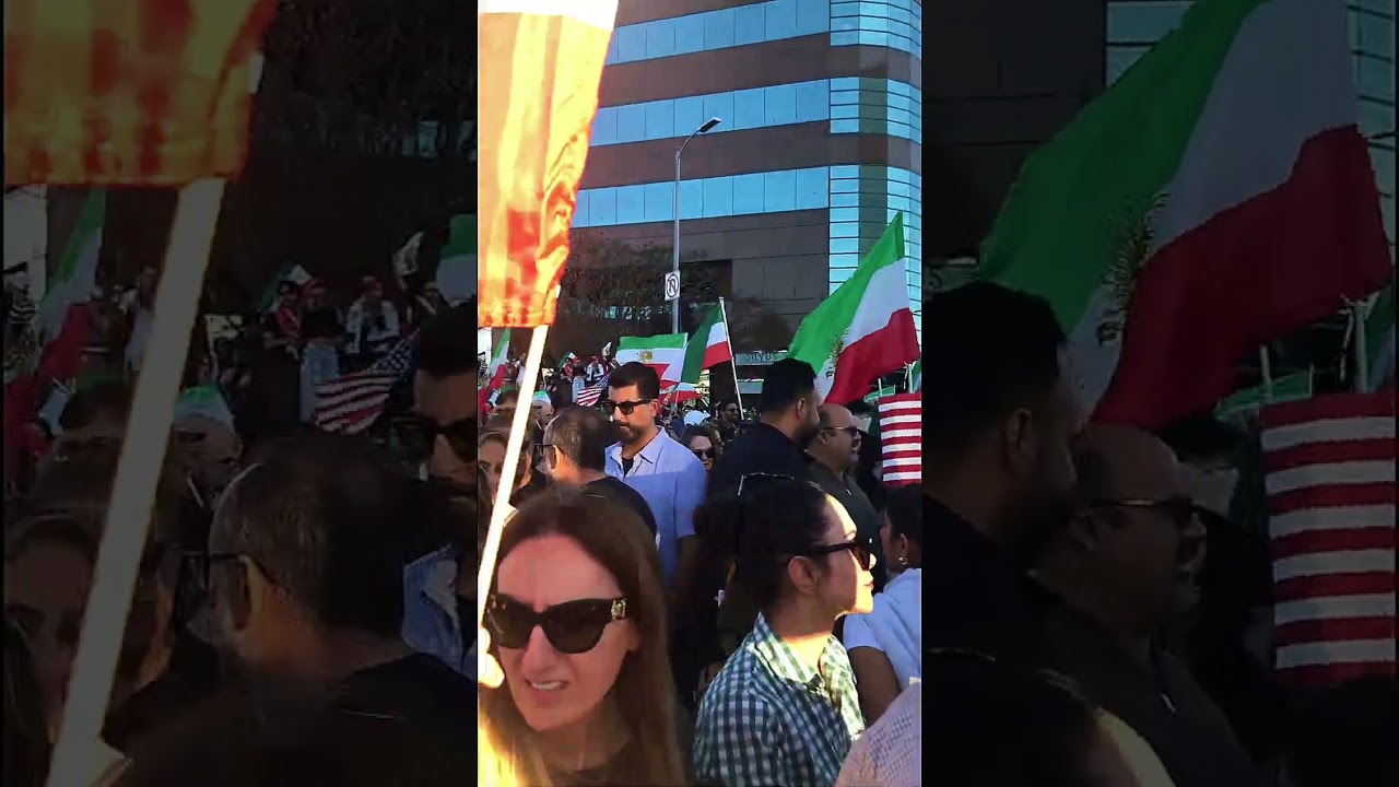 Freedom to Iran epic rally in Los Angeles. Be their voice! 