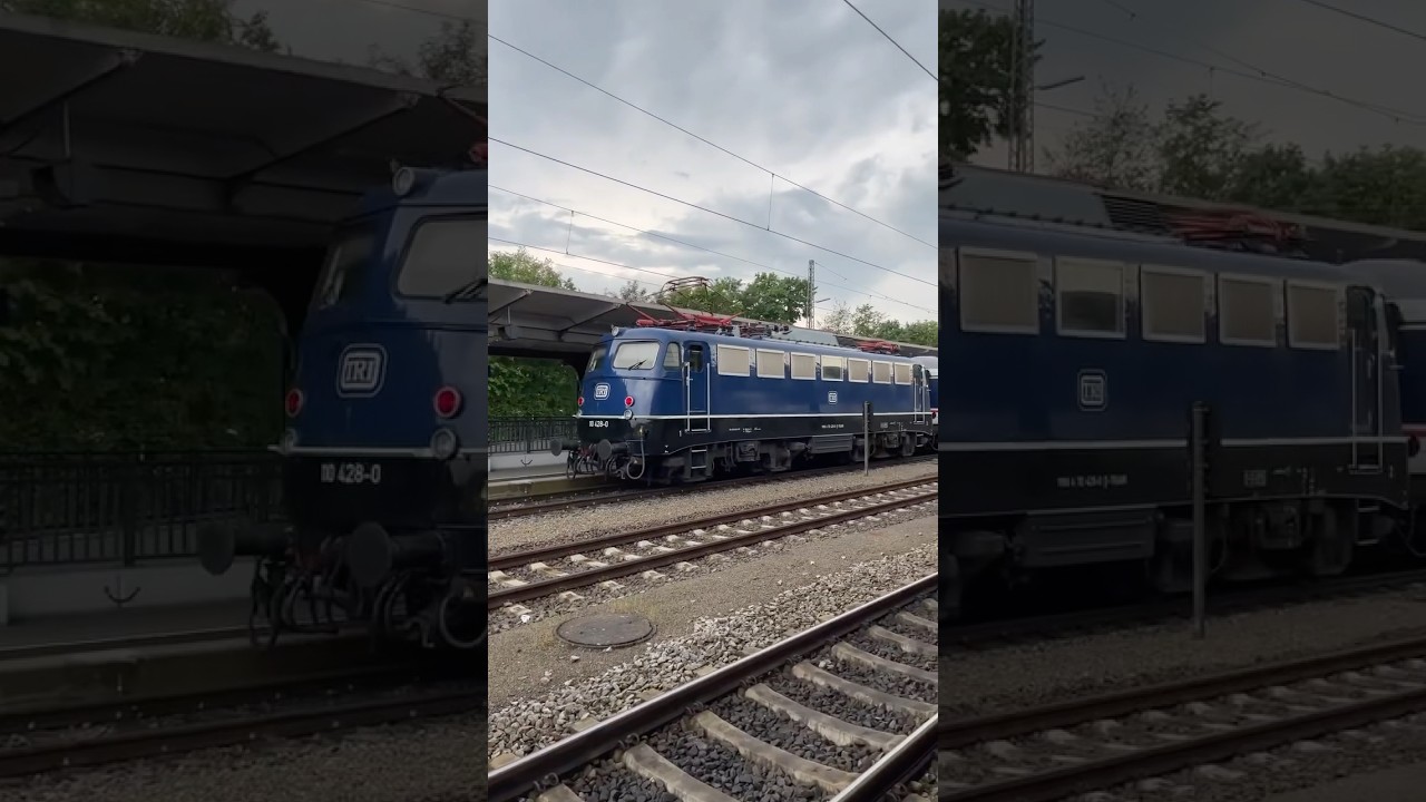 TRI 110 428-0  E 10 Baujahr 1966 Ersatzzug in T&uuml;bingen Sommer 2023 #br110  #ersatzzug