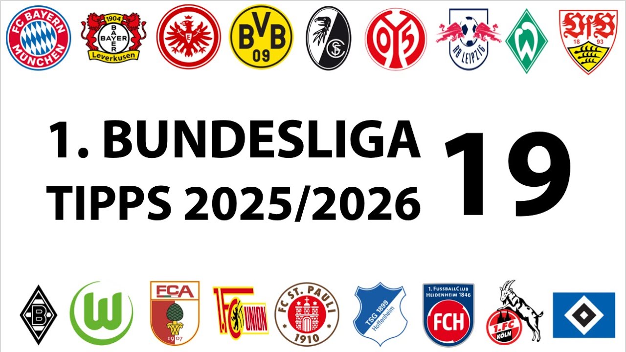 Bundesligatipps 1.Liga - 19.Spieltag - Saison 2025/2026
