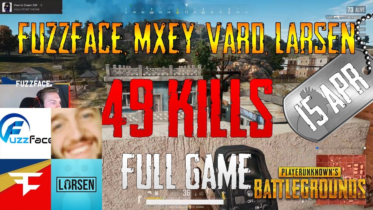 Fuzzface, Mxey, Vard, Larsen | 49 Kills | PUBG