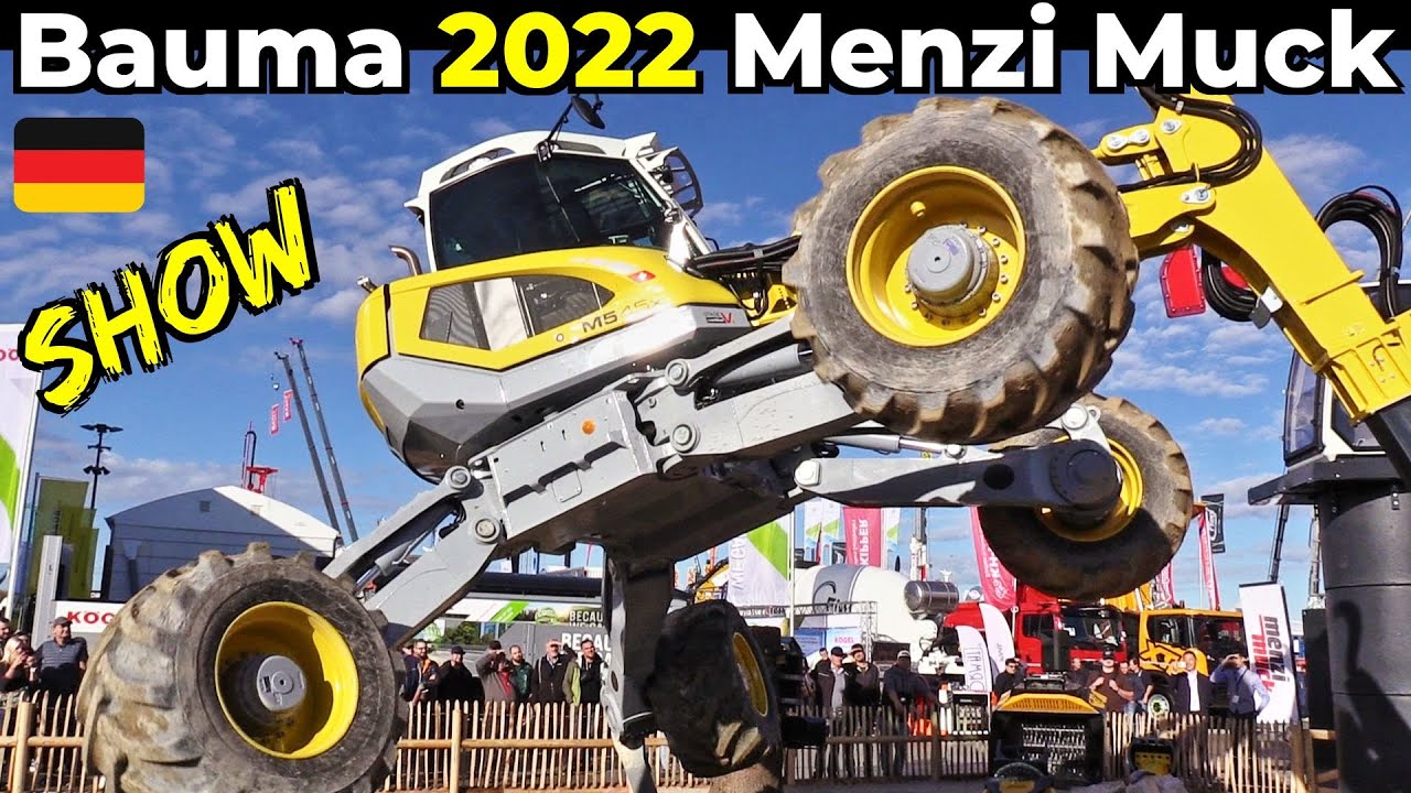 The Incredible Menzi Muck M545x Show at Bauma 2022 - Messe M&uuml;nchen - Extreme 
