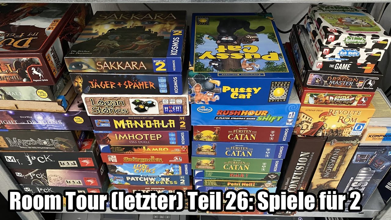 Room Tour Teil 26 (letzter Teil): Spiele für zwei Spieler - schneller Überblick!