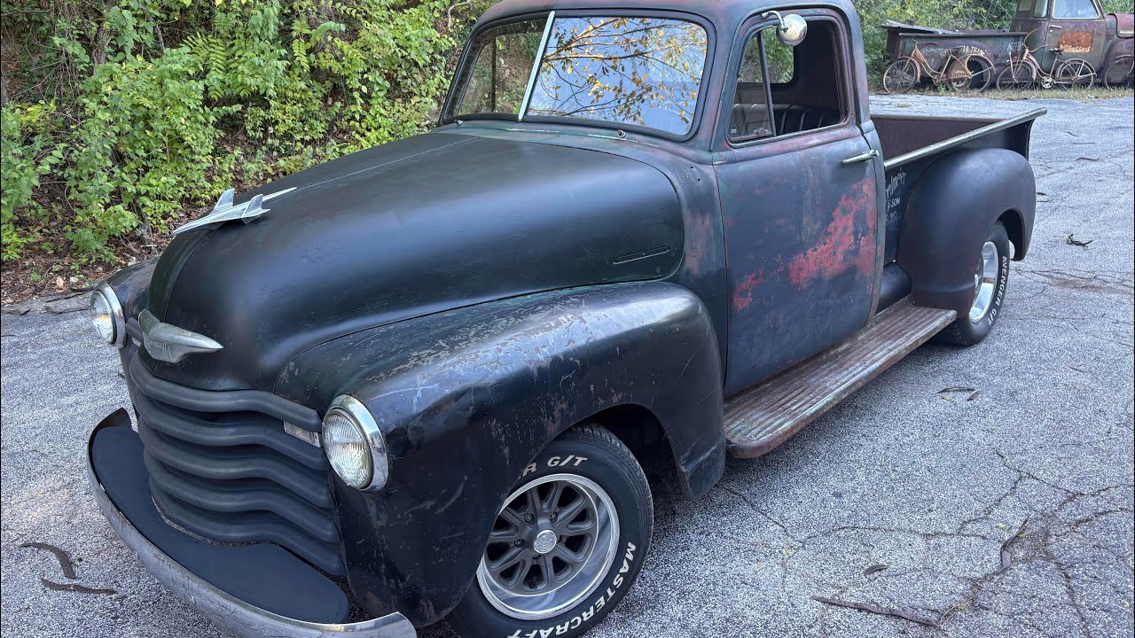 SOLD 1951 CHEVY 3100 SHORT BED Patina Short Bed Shop Truck Drive Anywhere 355 700r Chassis Swap