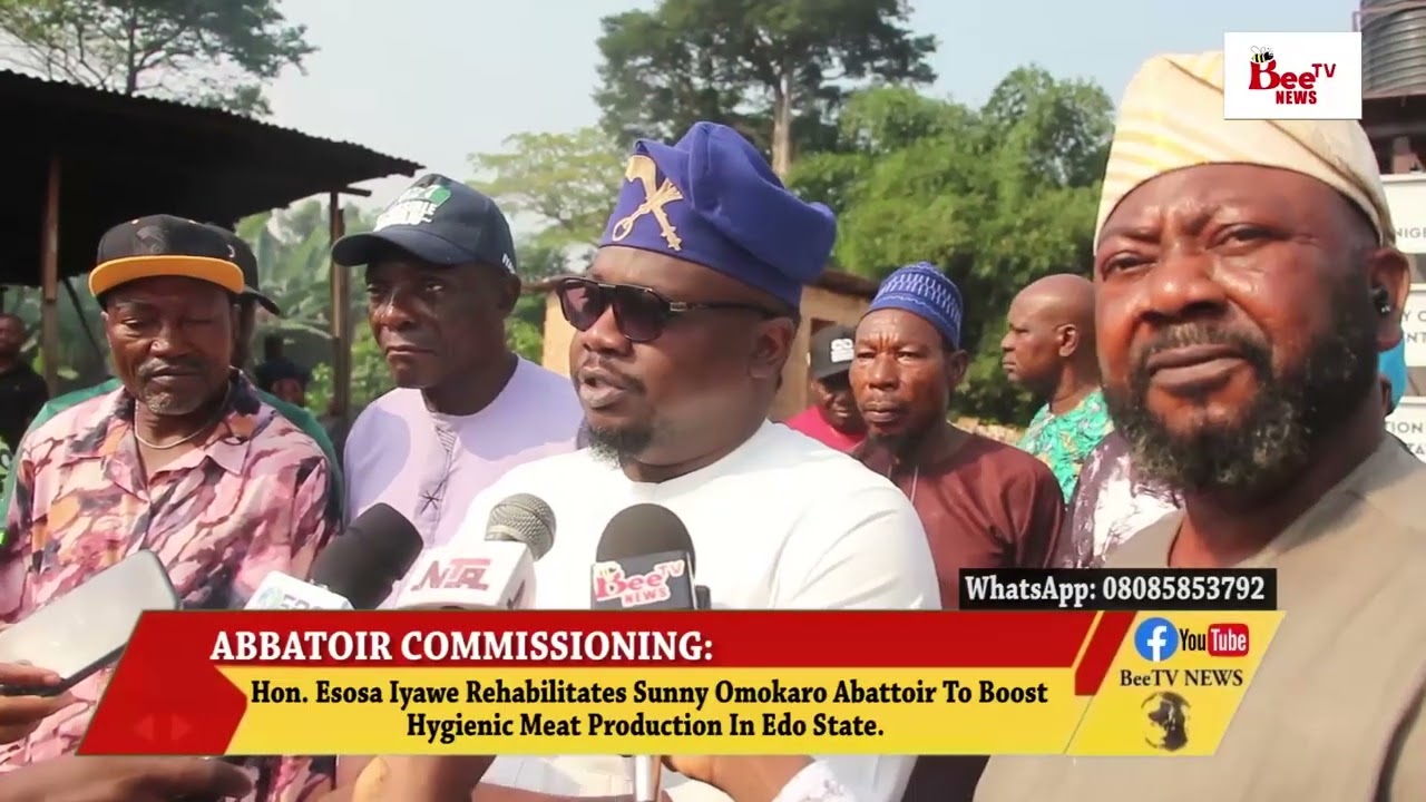 ‎Hon. Esosa Iyawe Rehabilitates Sunny Omokaro Abattoir To Boost Hygienic Meat Production.