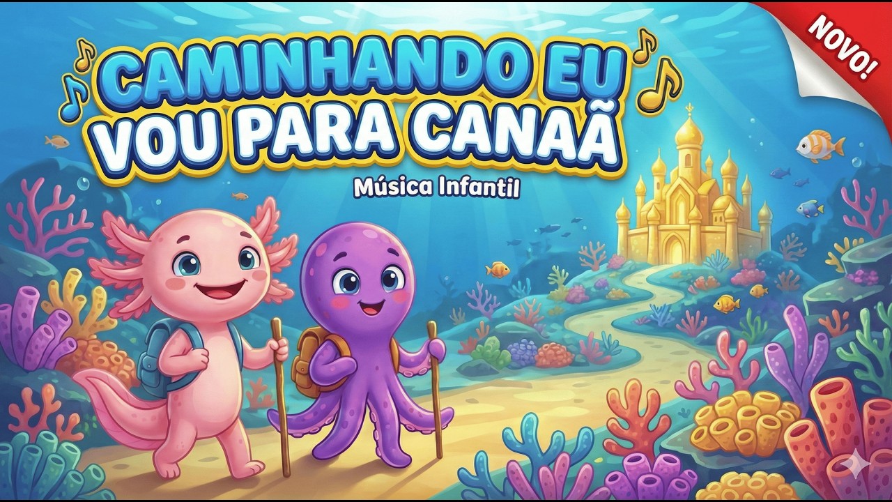 Caminhando eu vou para Canaã - Música Infantil Divertida - Mundo Loti