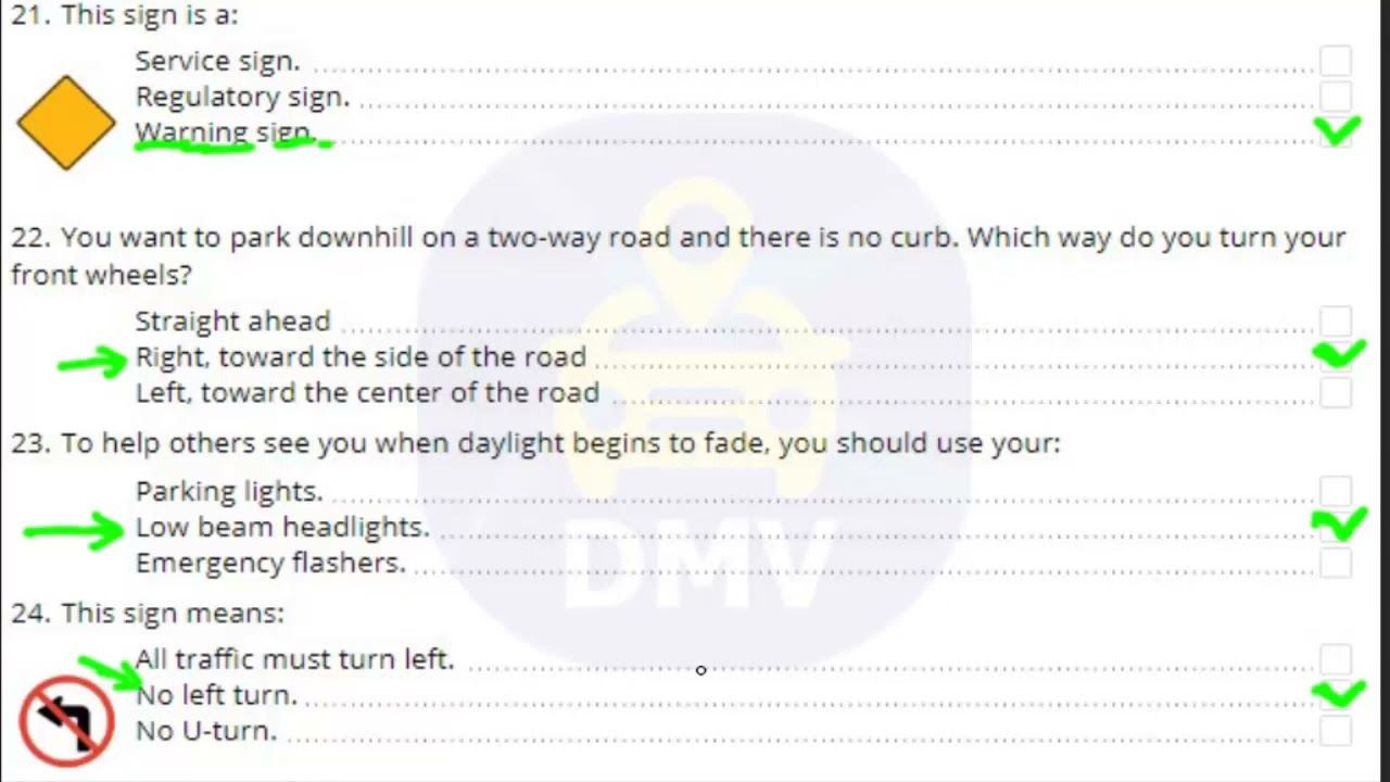 Alabama DMV Written - Test 2025 - 40 Questions