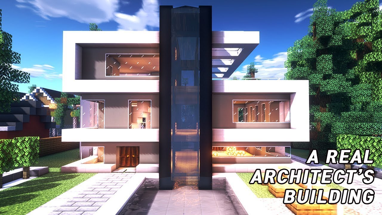 A real architect building houses in Minecraft tutorial / Modern House