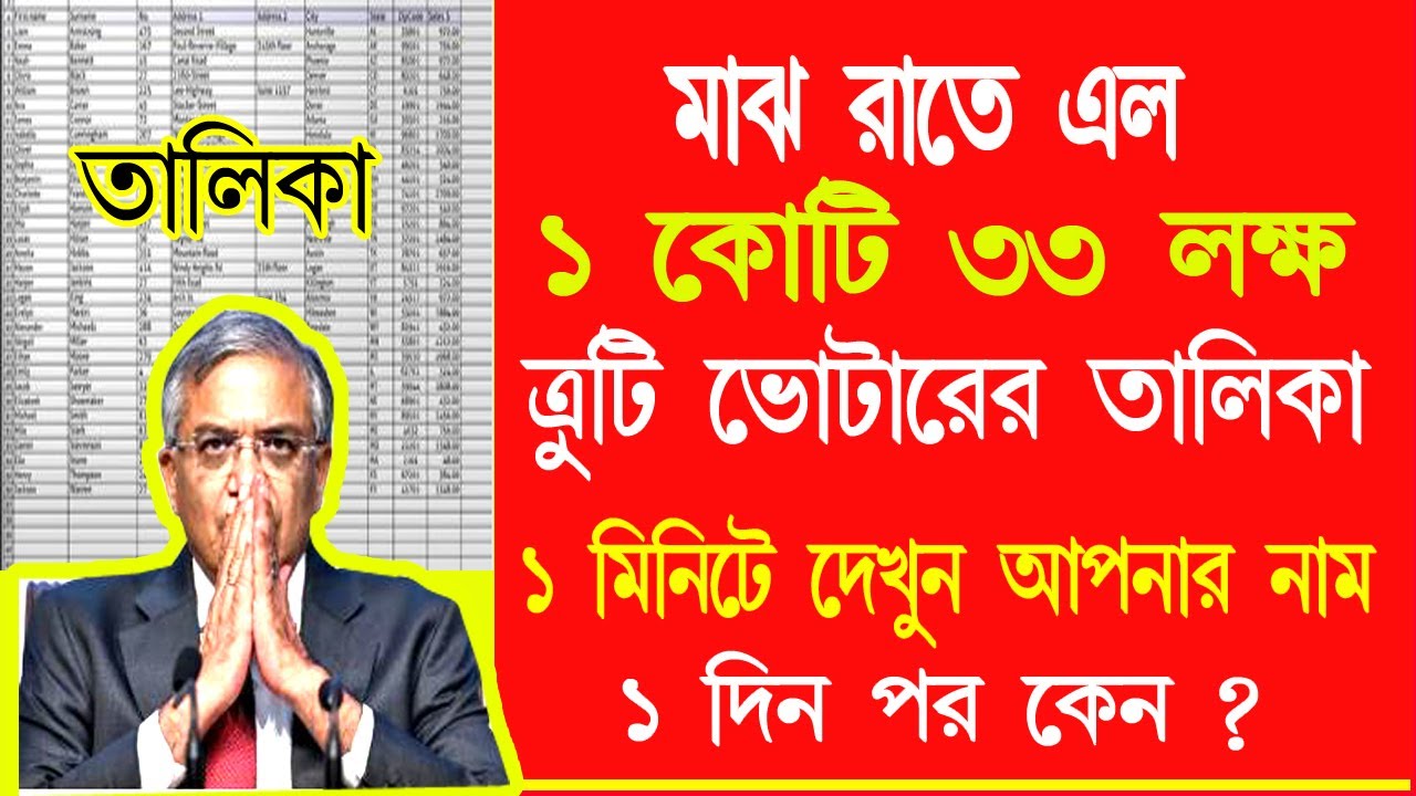 আজ ১কোটি ৩৩ লক্ষ লজিক্যাল ডিসক্রিপেন্সি তালিকার প্রকাশ | কিভাবে দেখবেন এই তালিকাতে নাম আছে কিনা ?