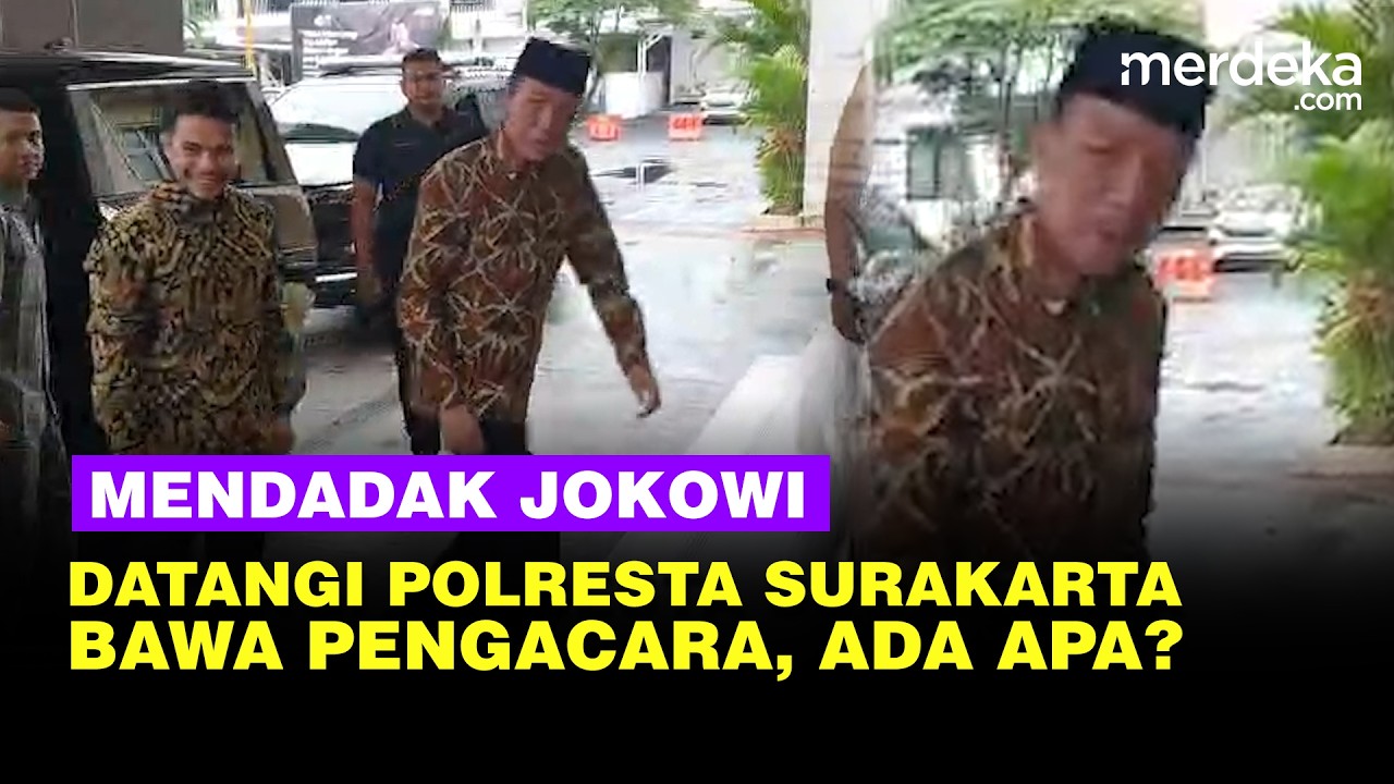 Mendadak Jokowi Datangi Polresta Surakarta Ditemani Kuasa Hukum dan Ajudan, Ada Apa?