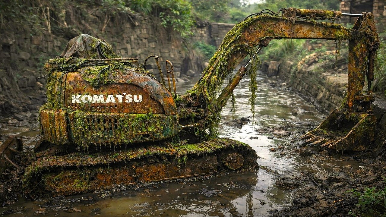 Epic Restoration of a Centuries-Abandoned Excavator – Reviving a Rusted Relic from the Muddy Canal