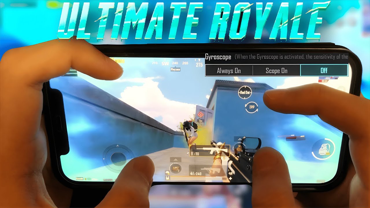 No Gyro iPhone Player Gameplay in Ultimate Royale#24 (Handcam) | PUBG Mobile