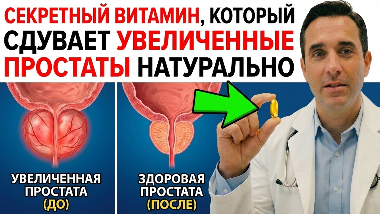 3 ключевые витамины для защиты простаты и снижения риска рака