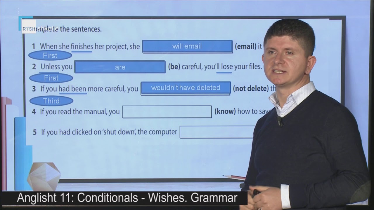 Anglisht 11 - Conditionals: Wishes. Grammar.