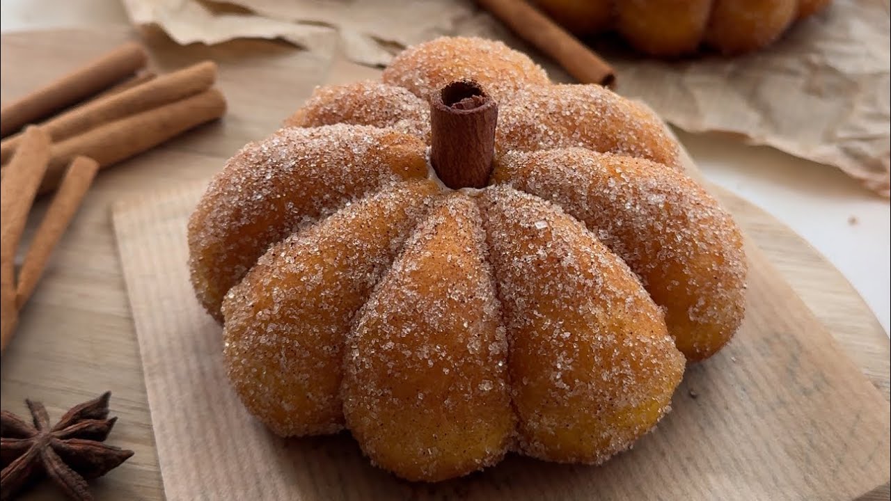 Soft & Fluffy Pumpkin Donuts | Easy Fall Dessert Recipe 🎃