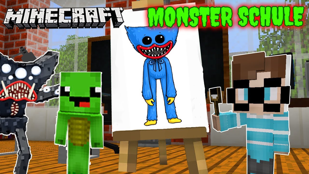 KUNSTWETTBEWERB IN DER MONSTER SCHULE! in Minecraft! [Deutsch/HD]