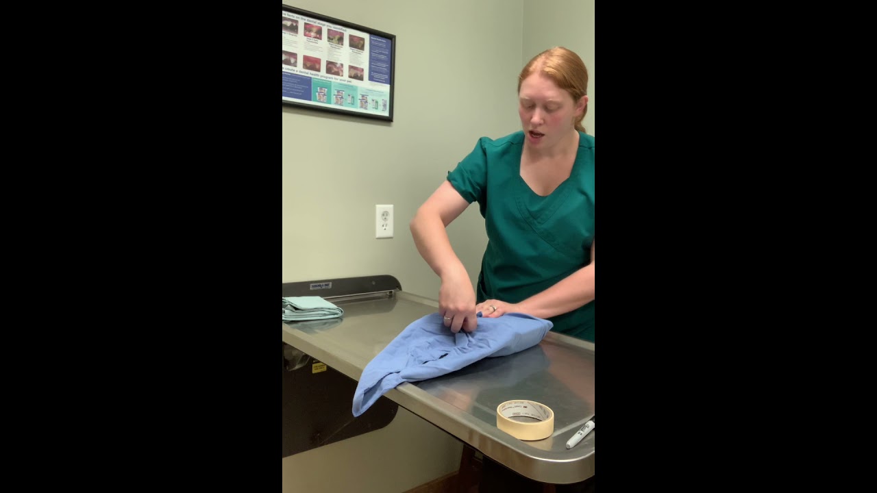 Wrapping a surgical pack