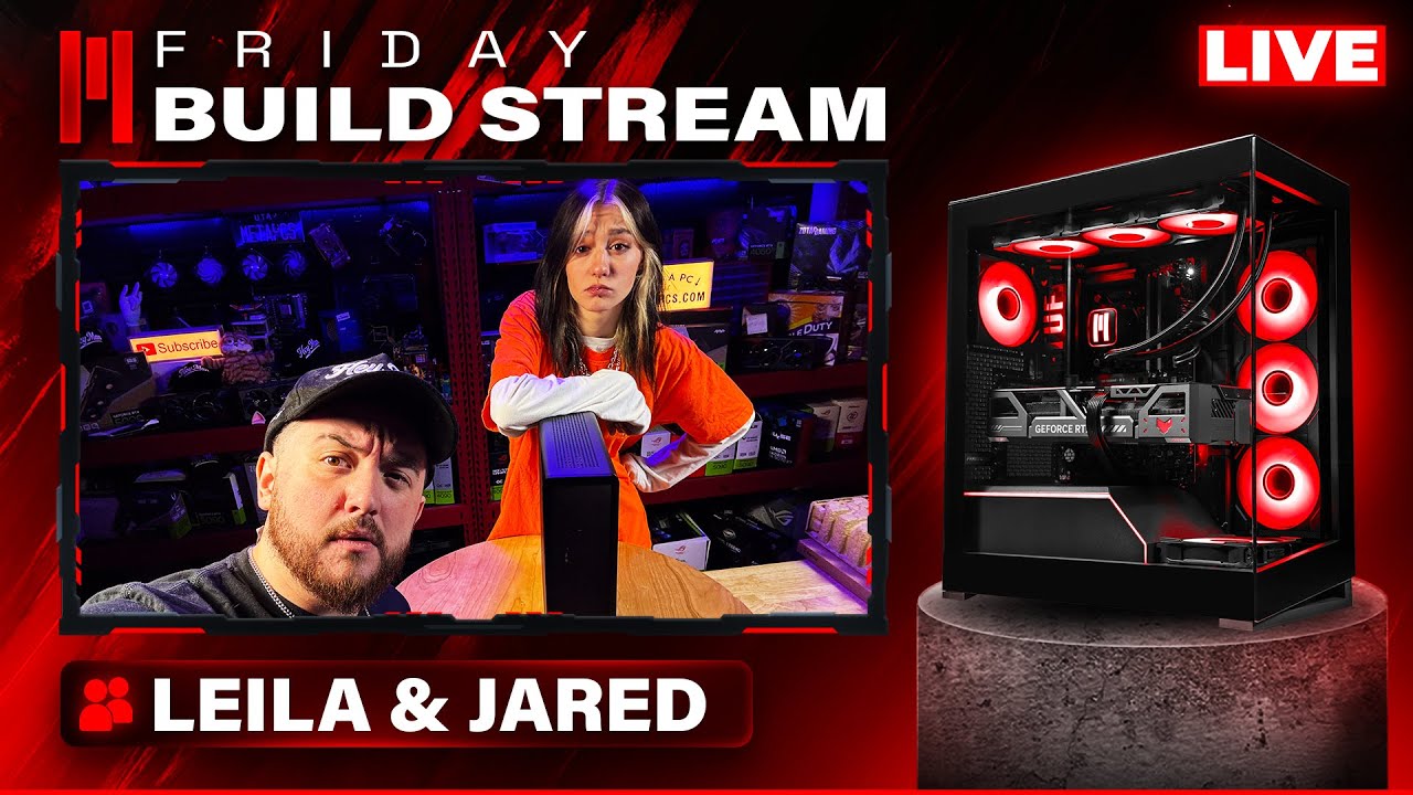 BUILDING CUSTOMER BUILDS LIVE! RATING YOUR SETUPS AND TALKING TECH! (LEILA AND JARED) (Portrait)