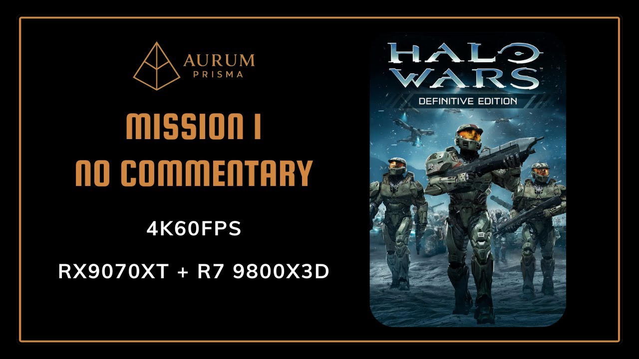 Halo Wars (2009) &ndash; Mission 1: Alpha Base &bull; Legendary Difficulty &bull; 4K 60FPS No Commentary