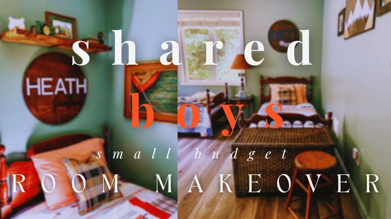 Before & After: Shared Boys Low Budget Bedroom Makeover | Small Space Transformation Ideas for Kids
