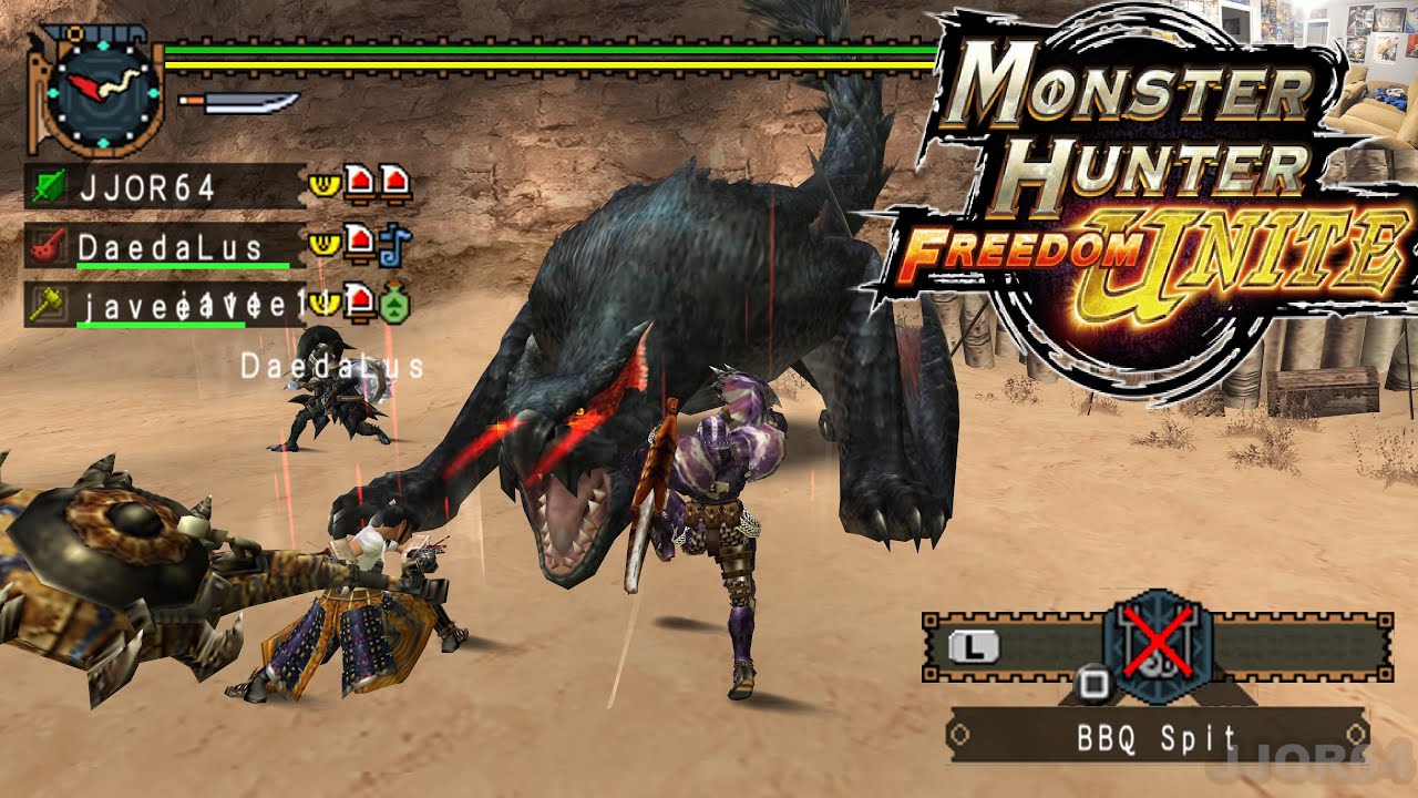 Monster Hunter Freedom Unite (PSP) - Online Hunts - JJOR64 plays PlayStation Portable (1/21/26)