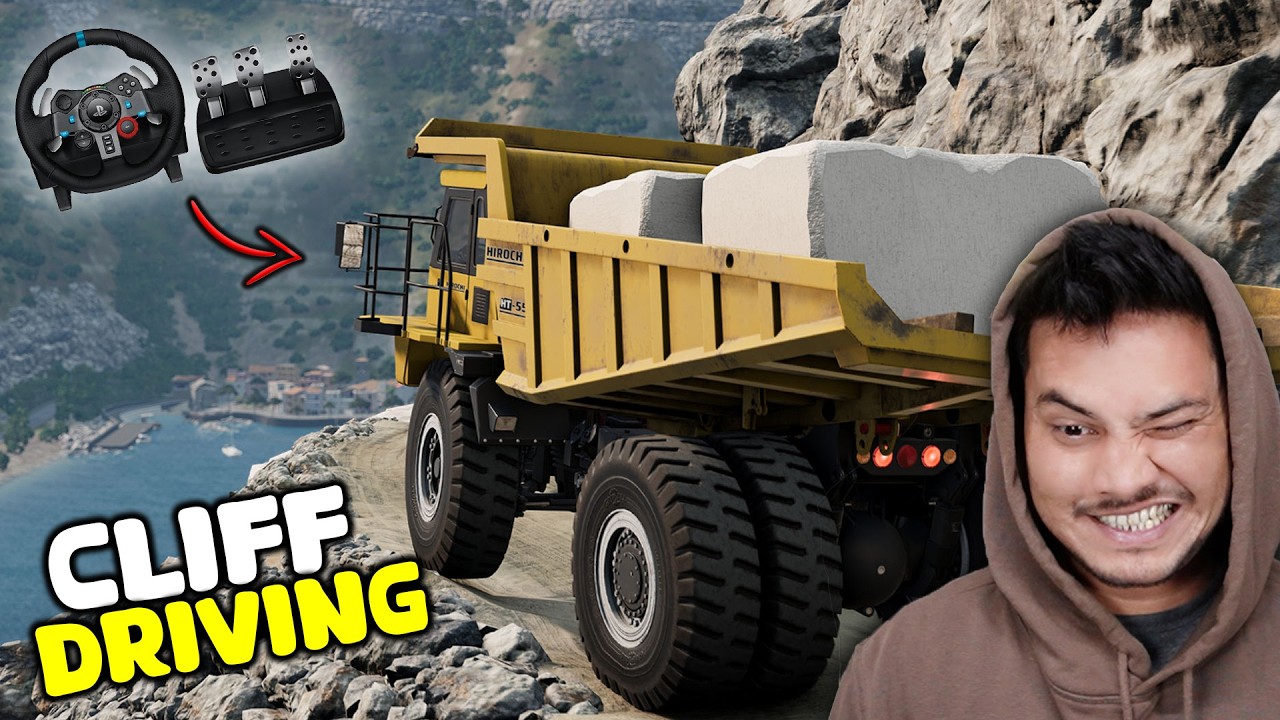 Driving Huge Trucks With My Real Steering Wheel - Beam.Ng Drive