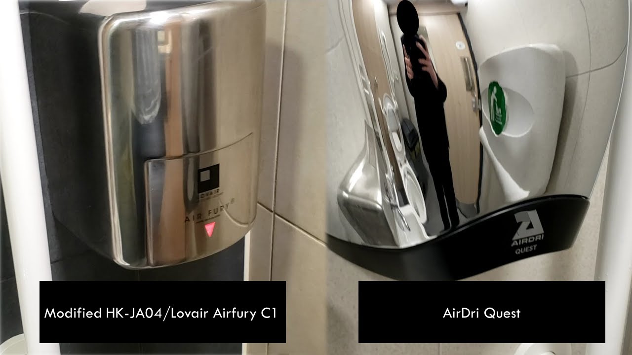 Modified HOKWANG HK-JA04 (Lovair Airfury C1) & AirDri Quest Comparison ♿🚼@ McDonald's Switch Island