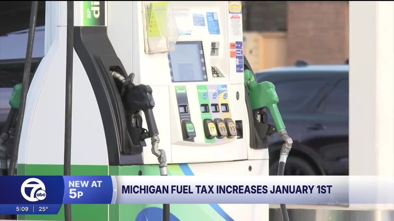 Michigan fuel tax increases 21 cents per gallon starting January 1st for road funding